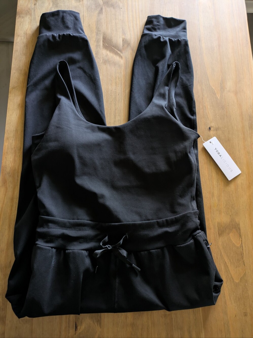 NWT, Yogalicious Black Romper
